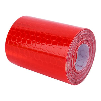 Dailygoods- Reflecterende Tape Waterdicht - Zelfklevend - Waarschuwingstape 5x300cm - Opvallend - Verkeersafzetting - Professionele Kwaliteit