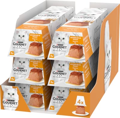 Gourmet Revelations Mousse - Kattenvoer Natvoer - Kip - 24 x 57 g