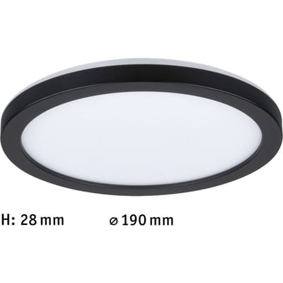 LED-paneel Atria Shine Backlight rond 190 mm 11,2W 850lm 4000K Zwart