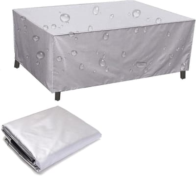 Tuinmeubelhoes Rechthoekig - Outdoor Meubelhoes - Bescherming Meubels - 420D Oxford Waterdicht - 150x150x75cm - Zilver