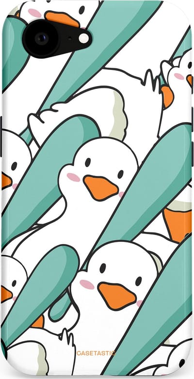Casetastic Hoesje Geschikt voor Apple iPhone 16e Magsafe - Stijlvolle Beschermende Duo-layer Case - Ganssterk