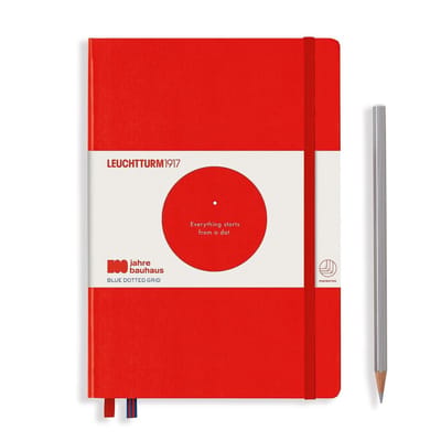 Leuchtturm1917 A5 Medium Special Edition 100 Jaar Bauhaus dotted Red