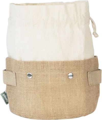 Opbergmand, Uitneembare Zak, Houtkleurig, 19.5 x 15 cm - Pebbly
