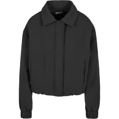 Urban Classics - Short Blouson Sweater/trui met rits - L - Zwart