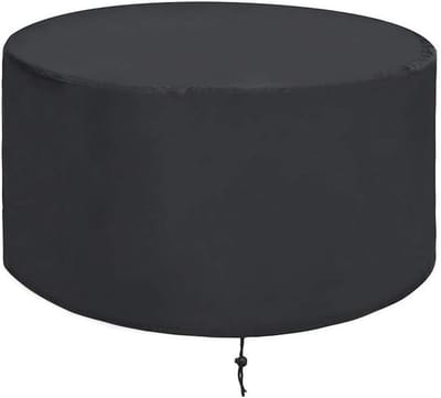 Ronde Vuurkorf Cover - Zware 420D Waterdichte Bescherming voor Patio en Tuin (92 x 51 cm)