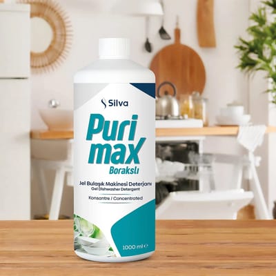 Silva - Purimax - Gel Vaatwasmiddel - 1000ml - Glansspoelmiddel -Vegan
