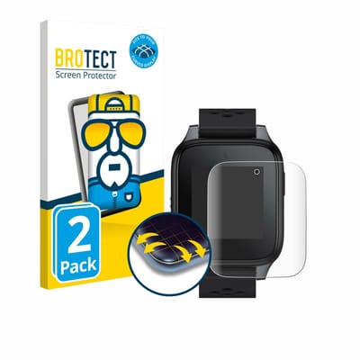 BROTECT - Screenprotector voor TCL Family Watch MT46 - Folie Beschermfolie transparant volledig dekking - 2 Stuks