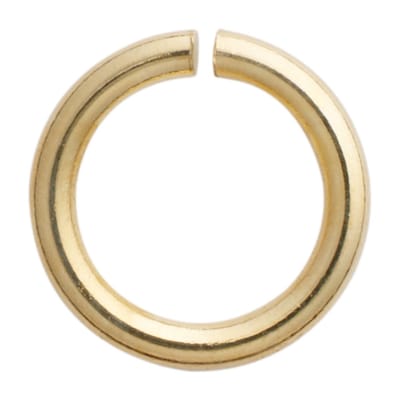 Springring rond roestvrij staal/verguld Ø 5 mm, dikte 0,90 mm