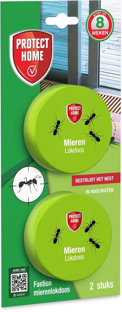 Protect Home Fastion Mierenlokdoos 2 stuks | lokdoos tegen mieren binnen en buiten | werkt tot 8 weken