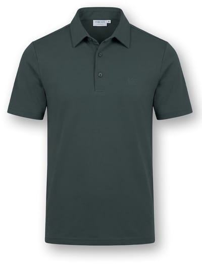 Vercate - Heren Polo Korte Mouw - Strijkvrij Poloshirt - Turquoise / Blauwgroen - Slim Fit - Excellent Katoen - Maat: M