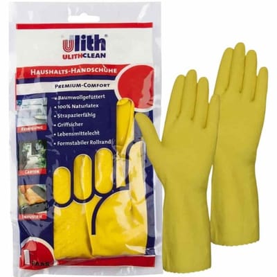 Huishoudhandschoenen Premium-Comfort Maat M/8 geel