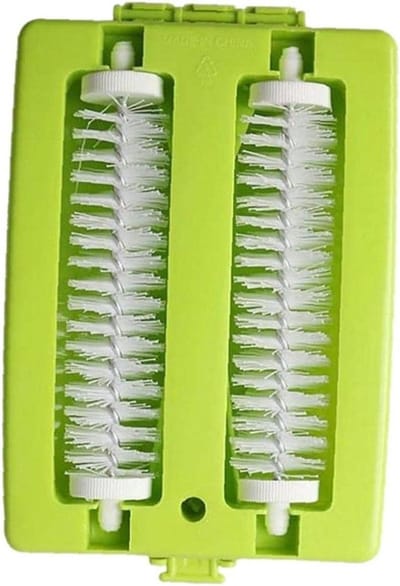 Dubbele Borstelkop - Handheld Veegmachine - Kruimels Verwijderen - Dubbele Roller - 80 Gram - Willekeurig