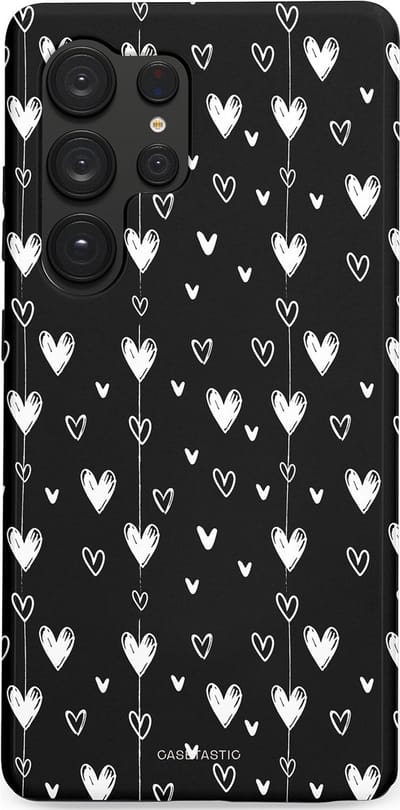 Casetastic Hoesje Geschikt voor Samsung S25 Ultra - Stijlvolle Beschermende Duo-layer Case - Hangend Hartje