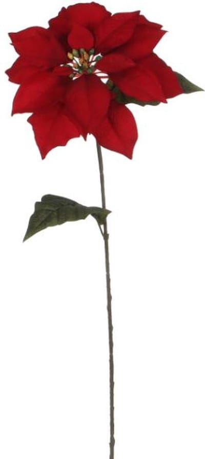Mica Decorations Kunstpoinsettia 71 Cm Rood/groen