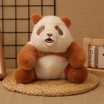 Schattige Panda Pop Pluche Speelgoed Zeven-cellige Poppen Grijpkraan Pop Reuzenpanda Mascotte Toeristische Attracties Herdenking 8 inch