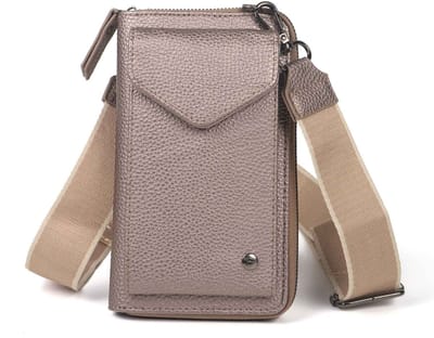 Taupe Goes portemonnee / telefoontasje