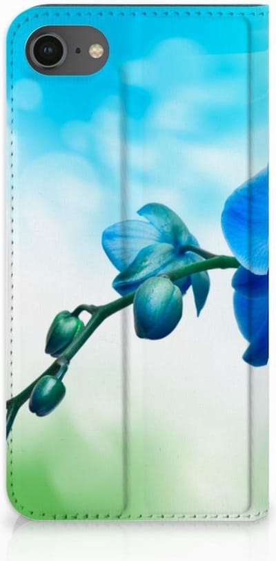 iPhone 7 | 8 | SE (2020) | SE (2022) Smart Cover Orchidee Blauw - Cadeau voor je Moeder