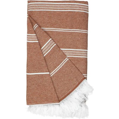 The One Towelling Hamamdoek - 100 x 180 cm - Handdoek - 60% Gerecycled Katoen & 40% Gerecycled Polyester - Roestoranje