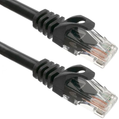 BeMatik - Zwarte 0,25 m Cat.6a UTP Ethernet-netwerkkabel