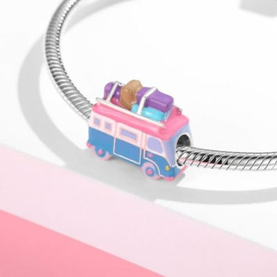 Auto Club Serie 925 Sterling Zilveren Kralen Winkel Auto Brandweerwagen Vrachtwagen Jeep Graafmachine Doe-het-zelf Kraal Past Armband Sieraden gray
