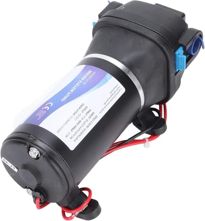Elektrische Waterpomp - Boosterpomp Zelfaanzuigend - Water Verplaatsen - Hoge Temperatuur Tolerantie - 3 Meter Aanzuighoogte - Grijs