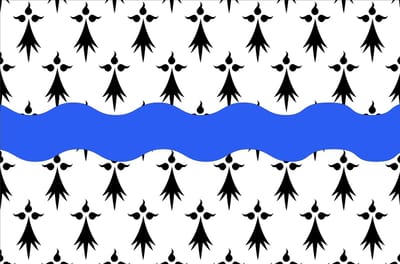Vlag Loire-Atlantique 100x150cm