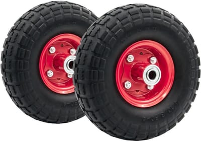 2x Lekvrije Volle Wielen voor Steekwagen en Bagagedrager 260 x 85 mm