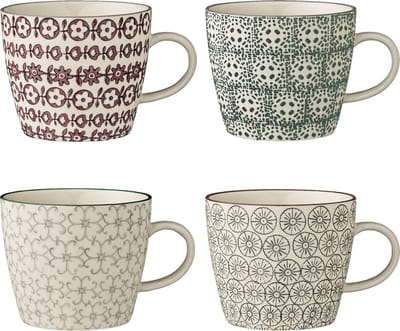 Bloomingville Karine Mokken - Steen - 300 ml - D 9.5 cm - H 8 cm