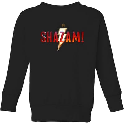 Shazam! Logo kindertrui - Zwart - 98/104 (3-4 jaar)