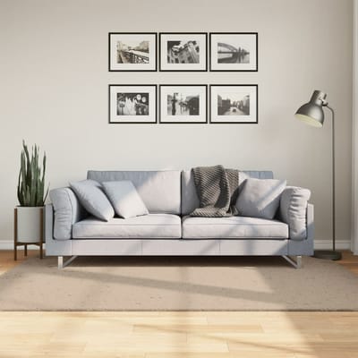vidaXL - Vloerkleed - HUARTE - laagpolig - zacht - wasbaar - 140x200cm - zandkleurig