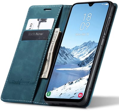 Hoesje geschikt voor Samsung Galaxy A56 / A36 - Book Case Leer Slimline Blauw