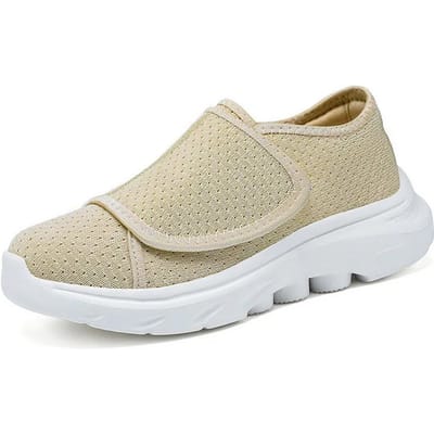 Casual schoenen voor dames, nieuwe enkelschoenen voor de lente, damesklittenband, comfortabele en ademende moederschoenen damesschoenen 36 white
