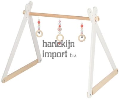 Goki Baby Gym: PAPEGAAIDUIKER 61x55x57cm, 4 verstelbare hoogtes, hout