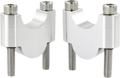 Motorfiets Stuurverhogers - Bar Risers - Comfortabeler Rijden - Eenvoudige Installatie - 22mm 7/8 " - Zilver