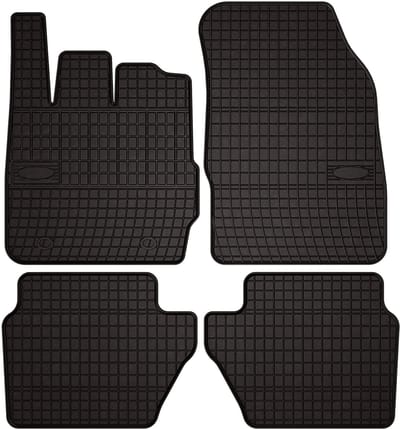 Wielganizator SolidPRO - Autovloermatten - Ford Fiesta MK7 - 2011-2017 - Zwart - Gemaakt van Rubberen