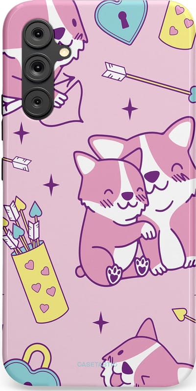 Casetastic Hoesje Geschikt voor Samsung A34 (5G) - Stijlvolle Beschermende Duo-layer Case - Cupi Cori