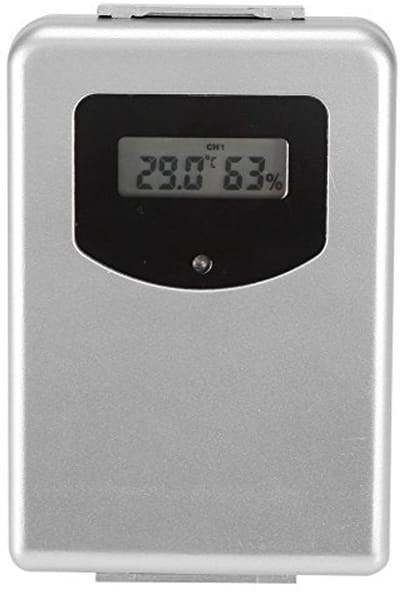 Draadloze Temperatuur- en Vochtigheidsmeter met Digitale Afstandsbediening - Weerstation voor Binnen en Buiten