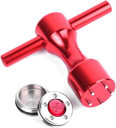 Golf Putter Gewichten - Putter Accessoires - Golfprestaties Verbeteren - Aluminiumlegering Materiaal - 25-40g - Rood