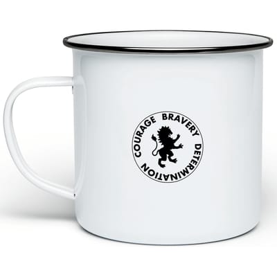 Harry Potter Gryffindor House Enamel Mug - White
