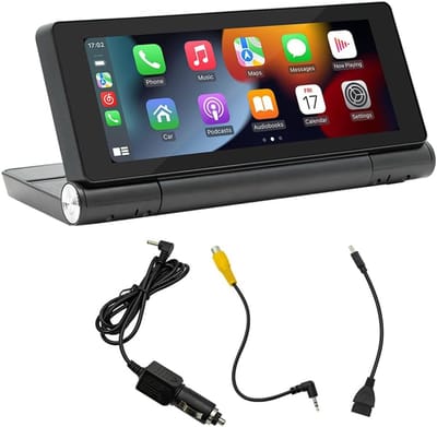 6,86 inch draagbare auto, verstelbaar 180 graden draaibaar scherm, auto zonder CarPlay, Android Auto touchscreen navigatie