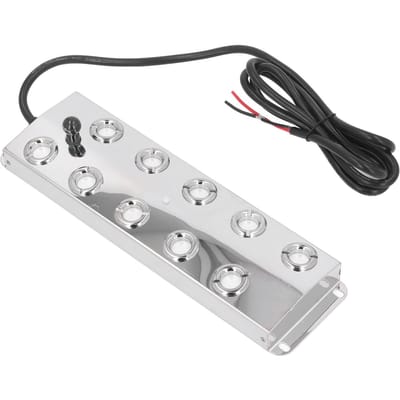 Brumisateur à ultrasons 10 têtes DC4548V, câble de 1,5 m, brumisateur ultrasonique pour fontaine d'étang white