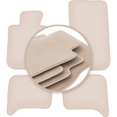 PREMIUM beige vloermatten voor: BMW 5 E28 sedan 1980-1990