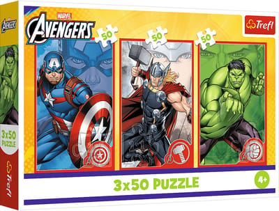 Puzzel - 3x50 - Jouw Held / Disney Marvel The Avengers Trefl 34891