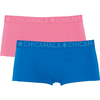 Chicamala – Boxershort Meisjes – 2 Pack – Normale Lengte – Onderbroek Meisjes – Kinderkleding – Meisjes Ondergoed – 95% Katoen – Meisjeskleding