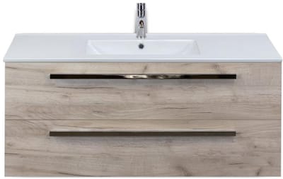Seville Badmeubelset 120 cm - 2 Laden Craft Oak - Wastafel Enjoy Enkel