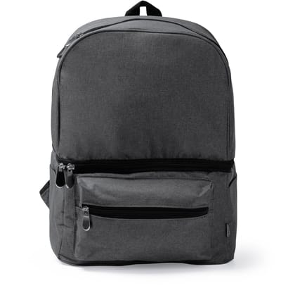 Geïsoleerde Rug-Koeltas 21L - Dubbele Compartimenten - Geschikt voor Buiten - HEATHER BLACK