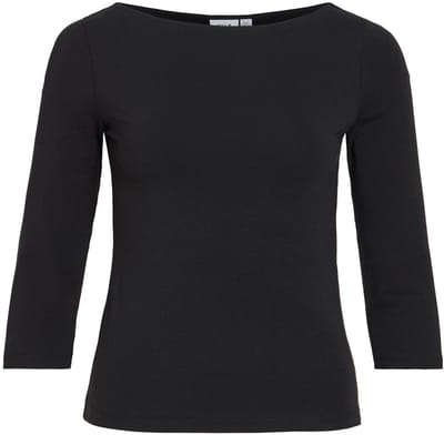 VILA top met 3/4-mouwen VIEMILIE Boothals