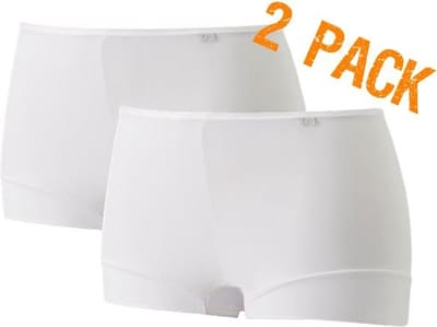 Avet Dames Boxershorts - Microvezel - maat S - Wit - 2-Pack