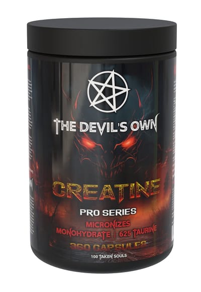 The Devil's Own | Creatine Monohydraat | Unflavoured | 400caps 66 servings | Prestaties | Duursport | Energie | Herstel | Nutriworld
