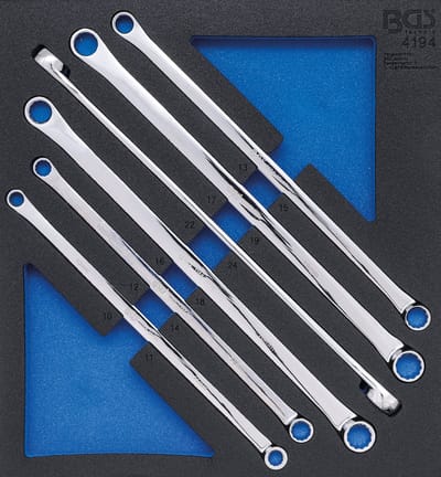BGS Ringsleutelset extra lang 10 x 11 - 22 x 24 mm 6 delig